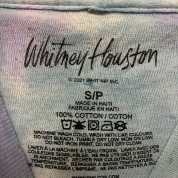 Whitney Houston Retro Tie Dye Tshirt size Small - Picture 4 of 4